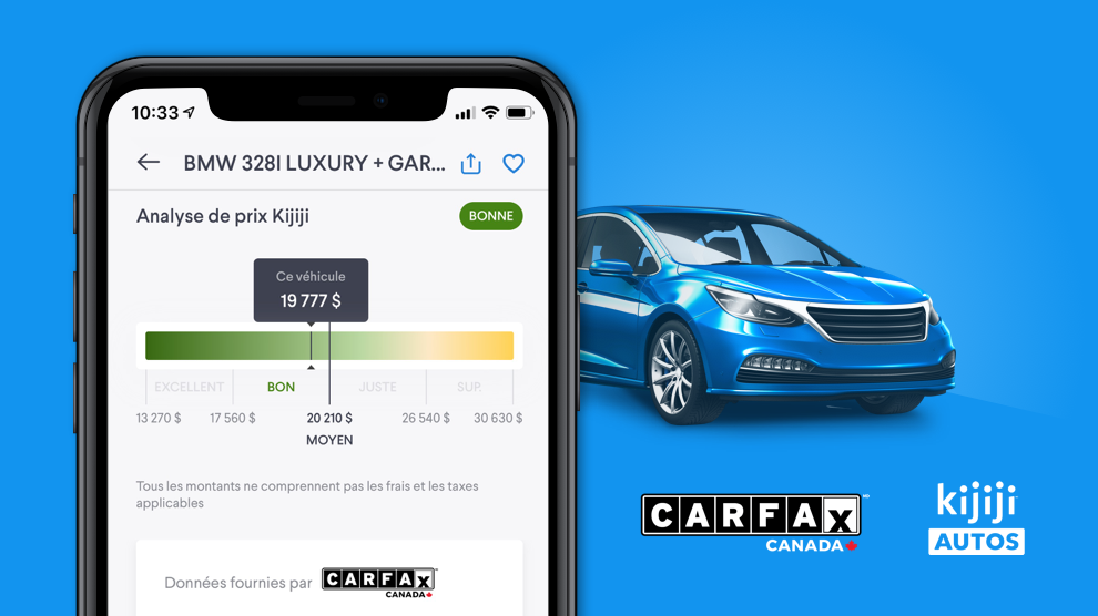 CARFAX Canada lance l’outil d’analyse de prix de Kijiji Autos